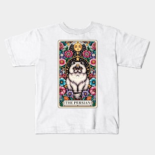 Persian Cat Tarot Card Kids T-Shirt